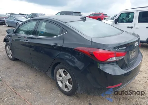 2016 Hyundai Elantra Value Edition from USA, damaged, VIN 5NPDH4AE3GH796137